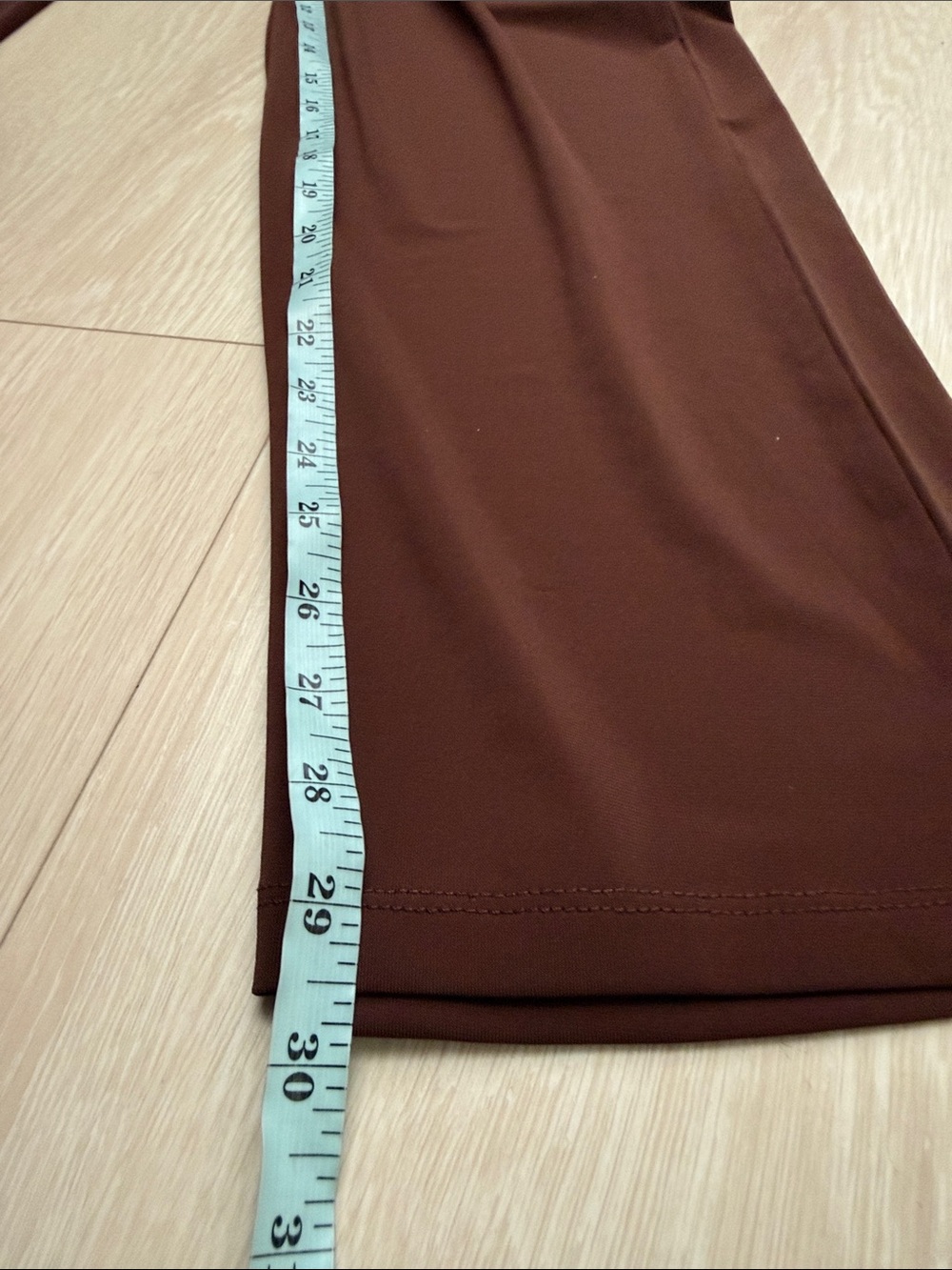 Anthropologie Brown Wrap-Front Wide Leg Pants - Picture 8 of 9